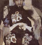 Mikhail Vrubel Portrait of a Man in period costume china oil painting reproduction